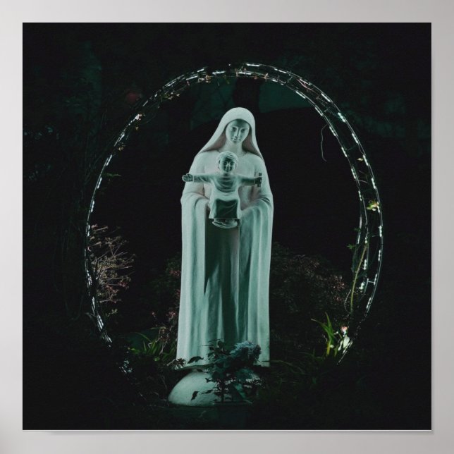 Heliga Mor Mary och Baby Jesus Christian Poster (Framsidan)