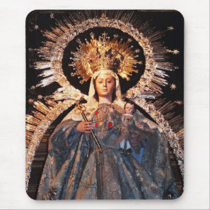 Heliga Mor Mary och baby Jesus Musmatta