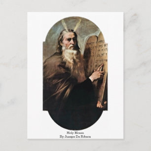 Heliga Moses av Jusepe De Ribera Vykort