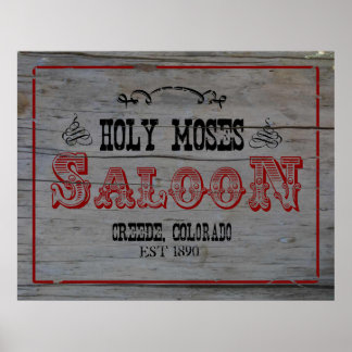 Heliga Moses Saloon Poster