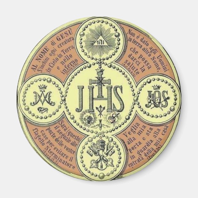 Heliga Namn Emblem Magnet (Framsidan)