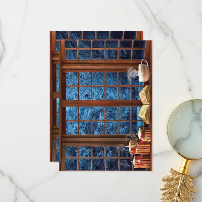 Heliga Natt Tack Kort (Fram/Back In Situ)