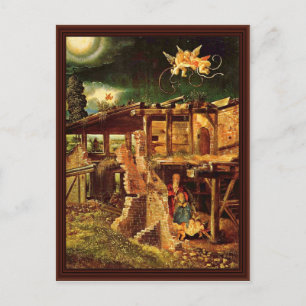 Heliga Night (Nativitet) by Altdorfer, Albrecht Vykort