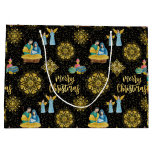 Heliga Night Ntivity Mary Joseph Jesus Golden Star