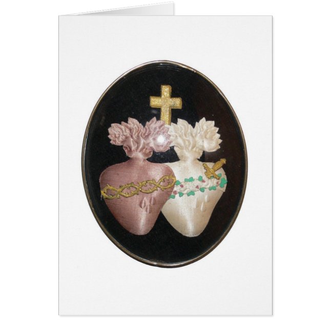 HELIGA OCH OBEFLÄCKADE HJÄRTAN HÄLSNINGSKORT (Framsidan)