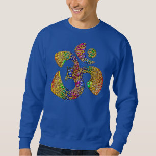 Heliga OM - färgaden för Ornament guld Sweatshirt