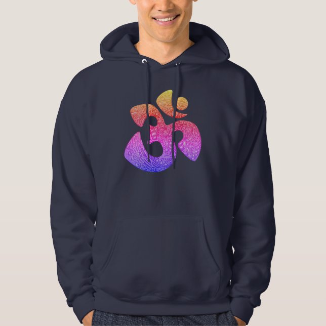 Heliga OM - guld färgad 1 för prydnadsföremål Hoodie (Framsida)