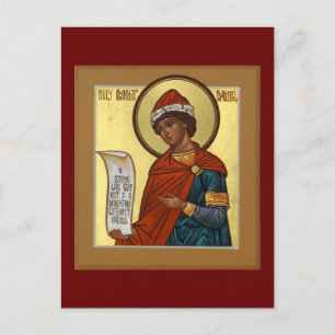 Heliga Prophet Daniel Icon Prayer Card Vykort