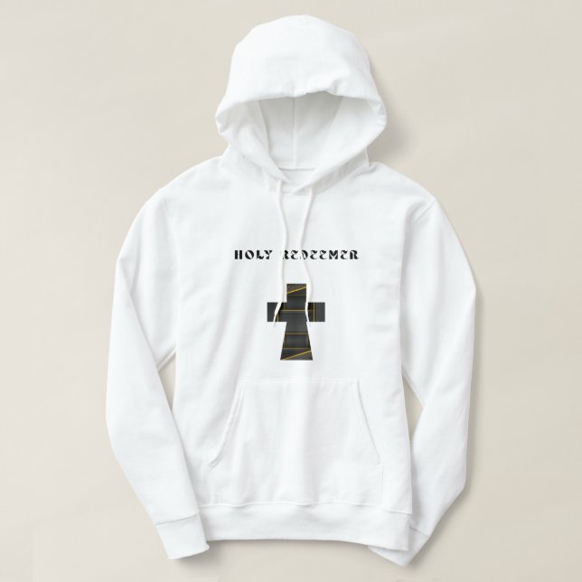 Heliga Redeemer Jesus Hoodie (Design framsida)