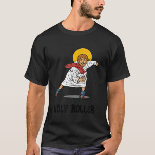 Heliga Roller Jesus Roller Skates Skates Skating T Shirt