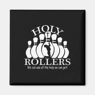 Heliga Rollers Matching Bowling Team Magnet