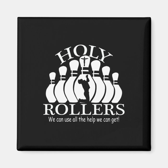 Heliga Rollers Matching Bowling Team Magnet (Framsidan)
