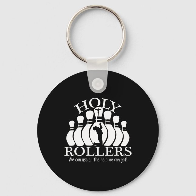 Heliga Rollers Matching Bowling Team Nyckelring (Framsida)