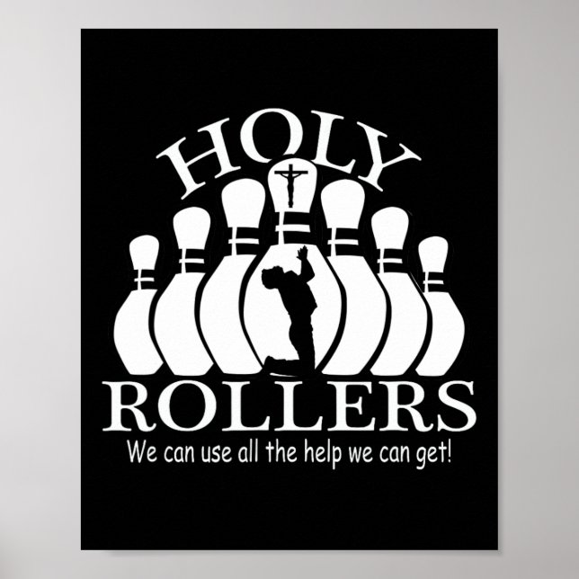 Heliga Rollers Matching Bowling Team Poster (Framsidan)