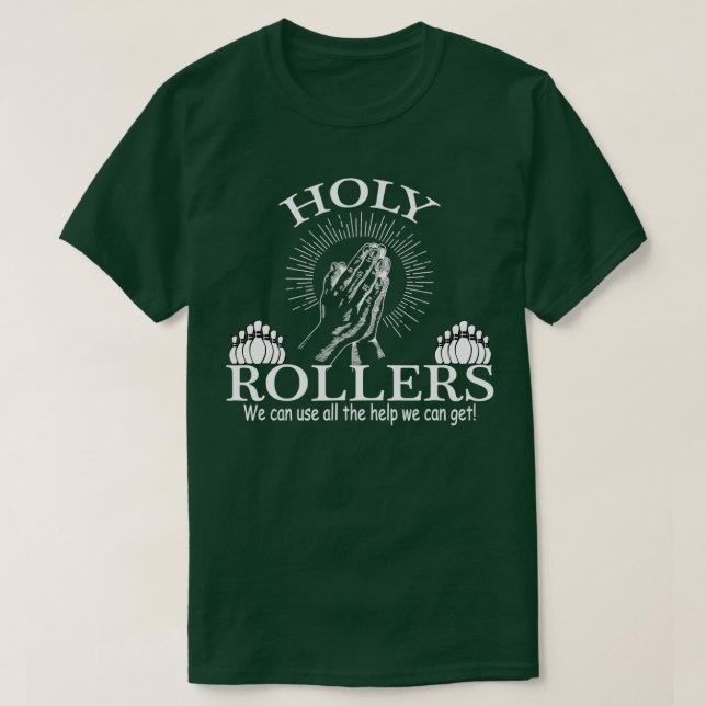Heliga Rollers Matching Bowling Team T Shirt (Design framsida)