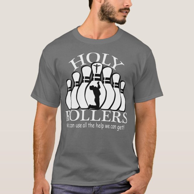 Heliga Rollers Matching Bowling Team T Shirt (Framsida)