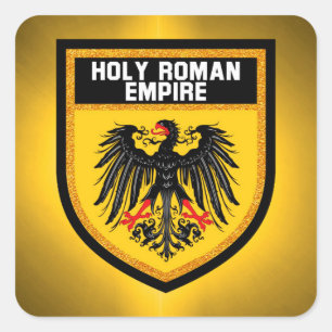Heliga Roman Empire Flagga Fyrkantigt Klistermärke
