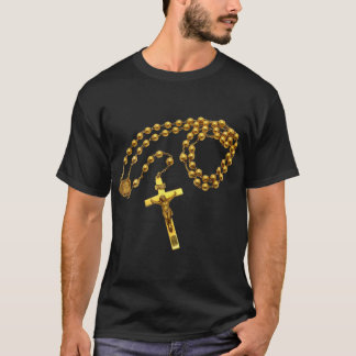 Heliga Rosary Pärlor Catholik Religion Faith Mamma T Shirt