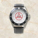 Heliga Royal Arch Freemason Masonic Freemasonry Armbandsur<br><div class="desc">Heliga Royal Arch,  Freemason,  Freemasonry,  charity,  Masonic-symbolklocka. Anpassa den med din egen text.</div>