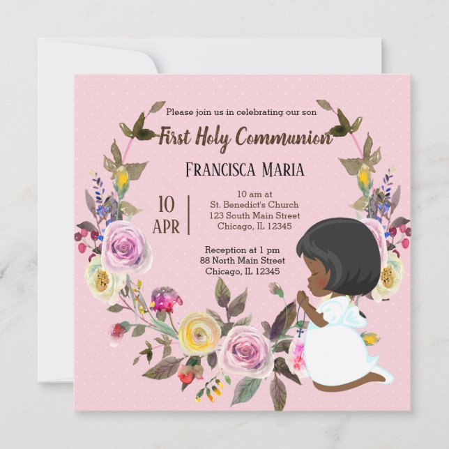 Heliga Samhällsandetag * välj bakgrund färg Inbjudningar (Framsida)