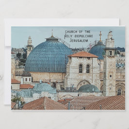Heliga Sepulcher-kyrkan, Jerusalem, Helgdag Card Julkort