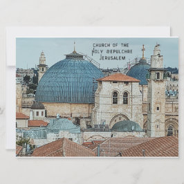 Heliga Sepulcher-kyrkan, Jerusalem, Helgdag Card Julkort