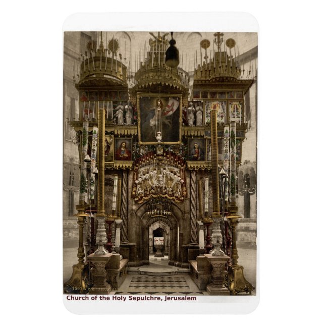 Heliga Sepulchers kyrka, Heliga Land Bilder Magnet (Vertikal)
