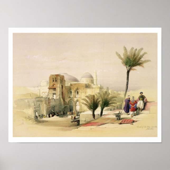 Heliga Sepulchers kyrka, Jerusalem, tallrik 11 Poster (Framsidan)