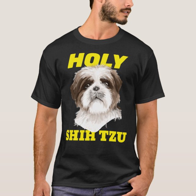 Heliga Shih Tzu Shih Tzu Hund Meme T Shirt (Framsida)