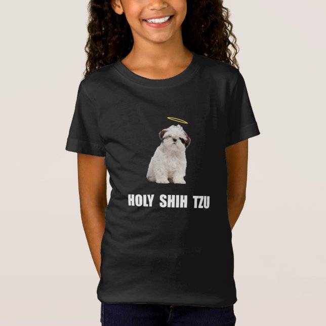 Heliga Shih Tzu T Shirt (Framsida)
