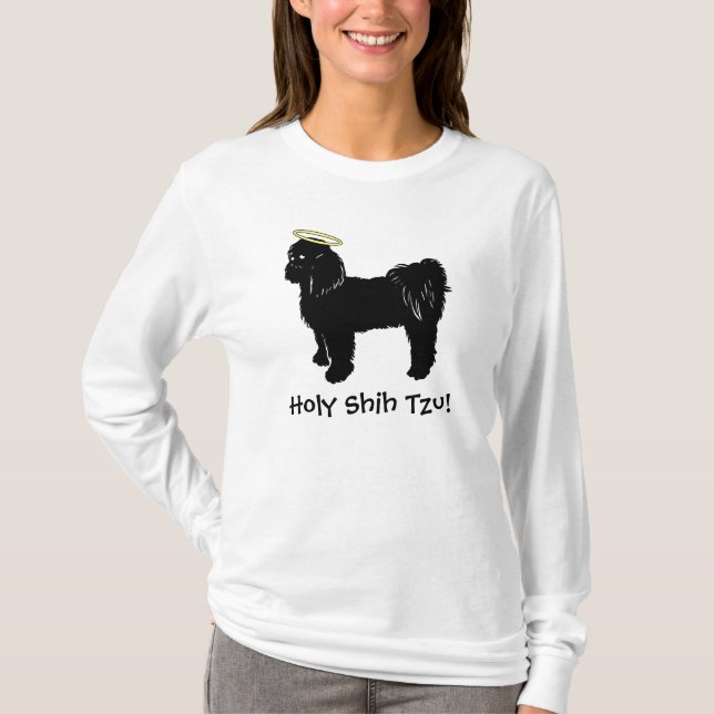 Heliga Shih Tzu Tee Shirt (Framsida)