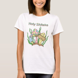 Heliga Shitake Svampkonst i form av Retro-kuvert T Shirt