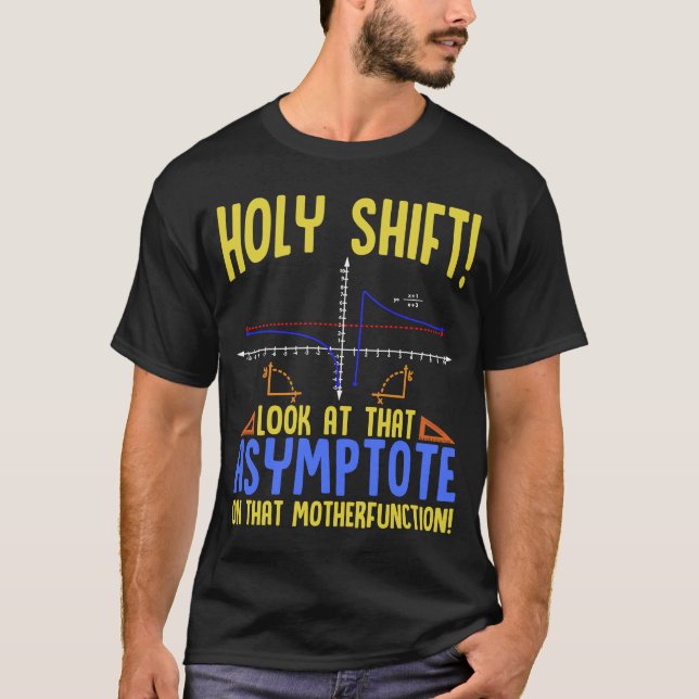 Heliga Skift Titta på Heligan Asymptote Math Skift T Shirt (Framsida)