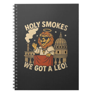 Heliga Smoke Pope Leo XIV Christian Church Anteckningsbok