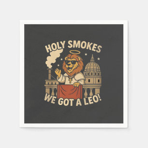 Heliga Smoke Pope Leo XIV Christian Church Pappersservett
