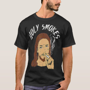 Heliga Smokes Cigarette Jesus Christian God Meme R T Shirt