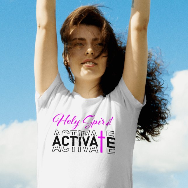 Heliga Spirit Activate - Rosa Kor T Shirt (Skapare uppladdad)
