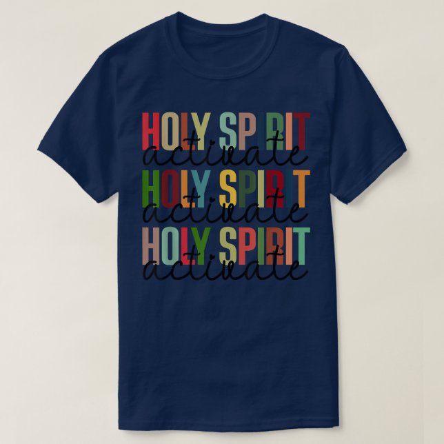 Heliga Spirit Aktivera jul T Shirt (Design framsida)
