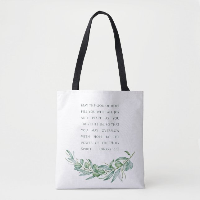 Heliga Spirit Bible Verse Pastor Gift Bag Tygkasse (Framsida)