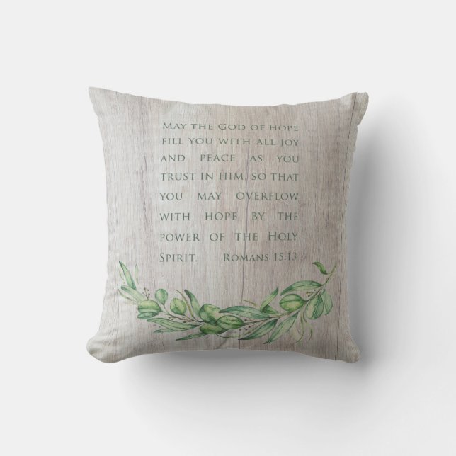 Heliga Spirit Bible Verse Pastor Gift Pillow Kudde (Framsida)