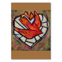 Heliga Spirit Bird of Fire Prayer Card
