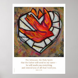 Heliga Spirit Confirmation Poster, John 14:26 Poster