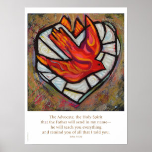Heliga Spirit Confirmation Poster, John 14:26 Poster