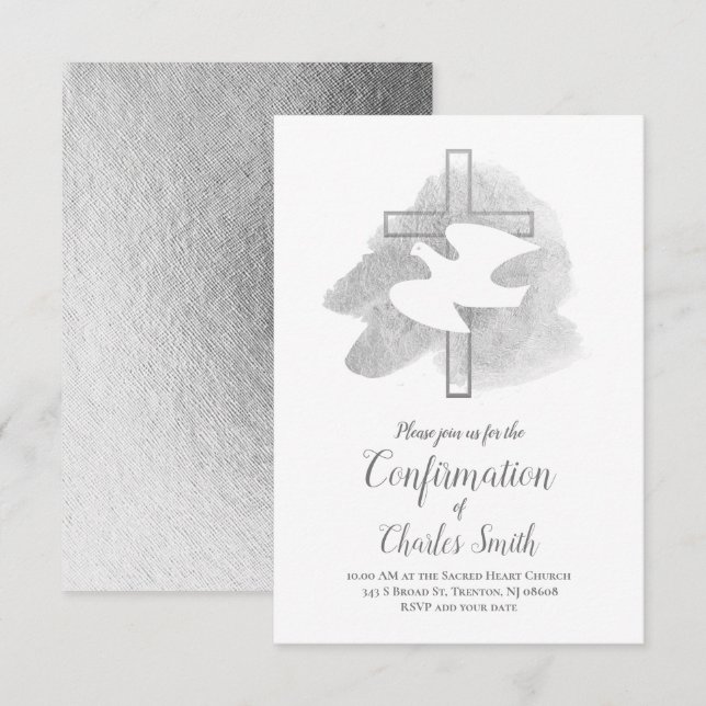 heliga Spirit-design Inbjudningar (Fram/baksida)