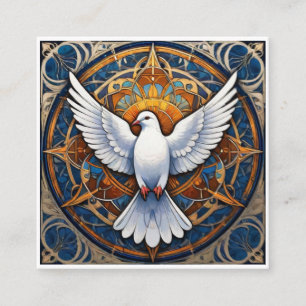 Heliga Spirit (dove) 1 Fyrkantigt Visitkort