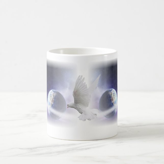 Heliga Spirit Dove Art Bible Mugg (Center)