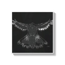 Heliga Spirit Dove Design Tecknad Stil 1 Black