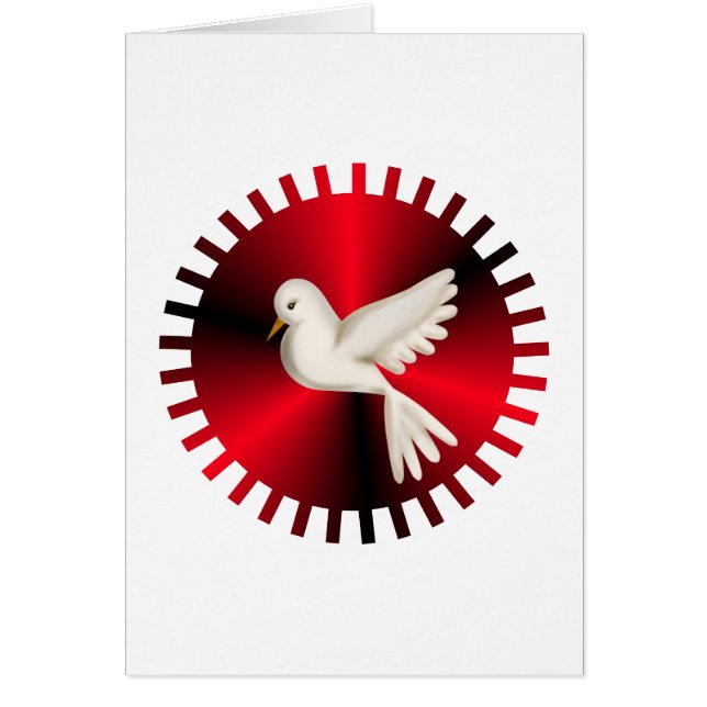 Heliga Spirit Dove Hälsningskort (Framsidan)