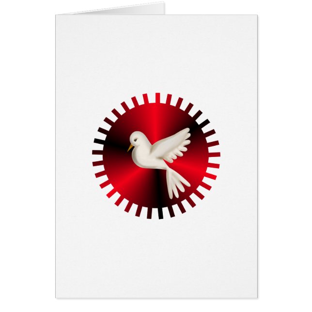 Heliga Spirit Dove Hälsningskort (Framsidan)