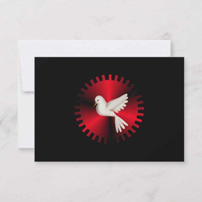 Heliga Spirit Dove OSA Kort (Framsida)